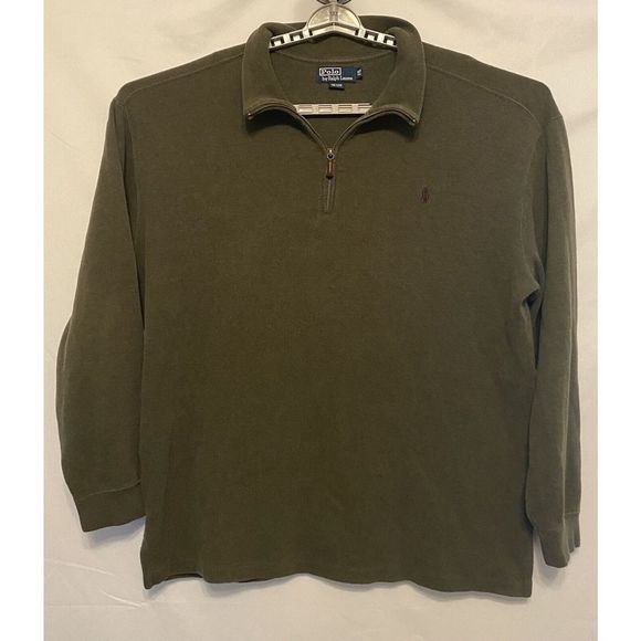 Polo Ralph Lauren Other - Polo Ralph Lauren Mens Sweater Half Zip Estate Rib Pullover Logo XLT Xlarge Tall